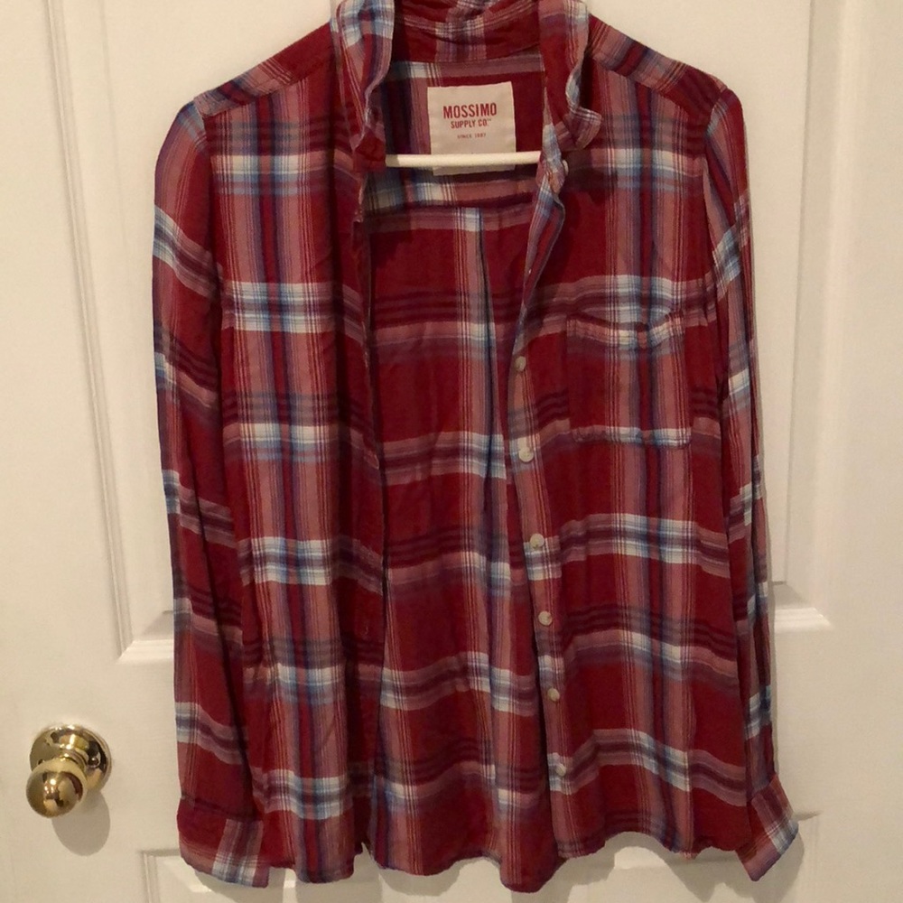 Red, white, & blue flannel